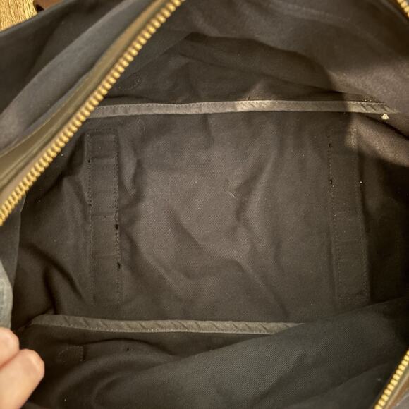 Vintage CC Filson Duffle Bag Navy Twill Leather RARE 23” - Picture 7 of 8